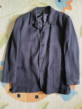 VTG Alfani 4-Button Single-Breasted Micro-Suede Sport Coat